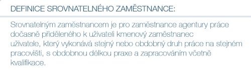 Srovnatelné podmínky Srovnatelné podmínky